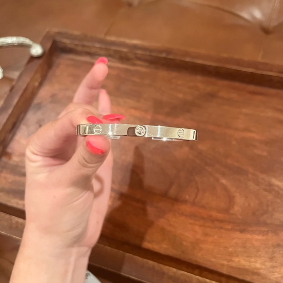 None Jewelry - LOVE Bracelet White Gold Diamond Cuff